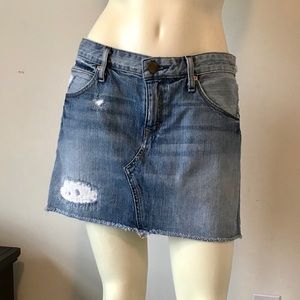 Gap womens distressed denim skirt